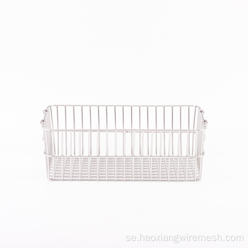 Rektangel SS304 Wire Mesh Storage Basket